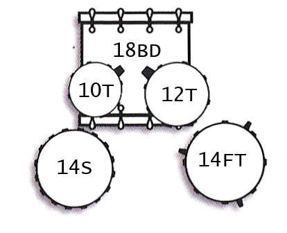 Snare, 18\ Bass ) بلیو اسپارکلSnare, 18\ Bass ) بلیو اسپارکل  