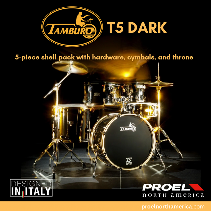 Proel North America Unveils the T5 Dark Drum Kit at NAMM 2025