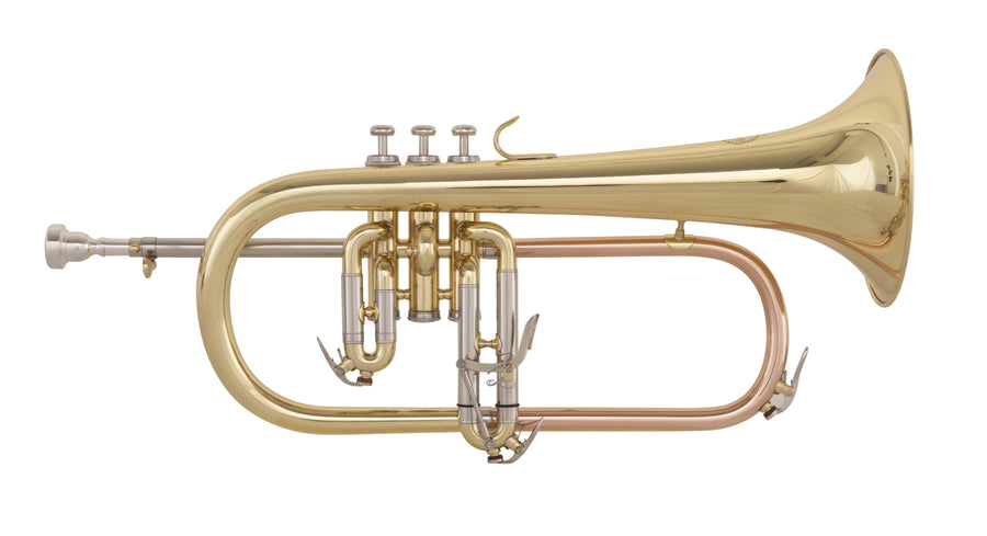 Grassi GR SSFLH570 Flugelhorn with Trigger in B♭ Yellow Brass Lacquered (School Series)