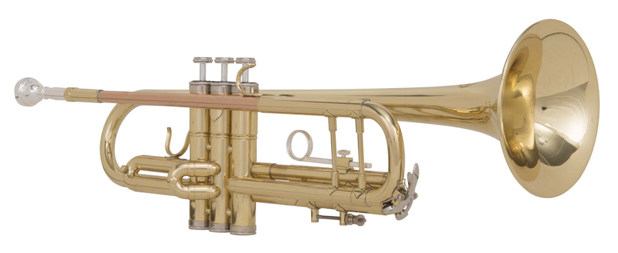 Grassi GR TR210 Trumpet in B♭ Yellow Brass Lacquered with Bronzed Lead Pipe (Master Series)