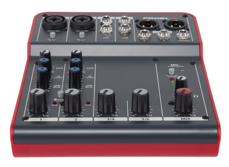 Quality at a Steal Proel MQ6 Compact 6-channel Mixer – Proel North America, compact  mixer