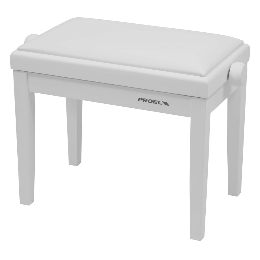 Proel PB90SSWWH Professional Wooden Keyboard Bench in Matte White